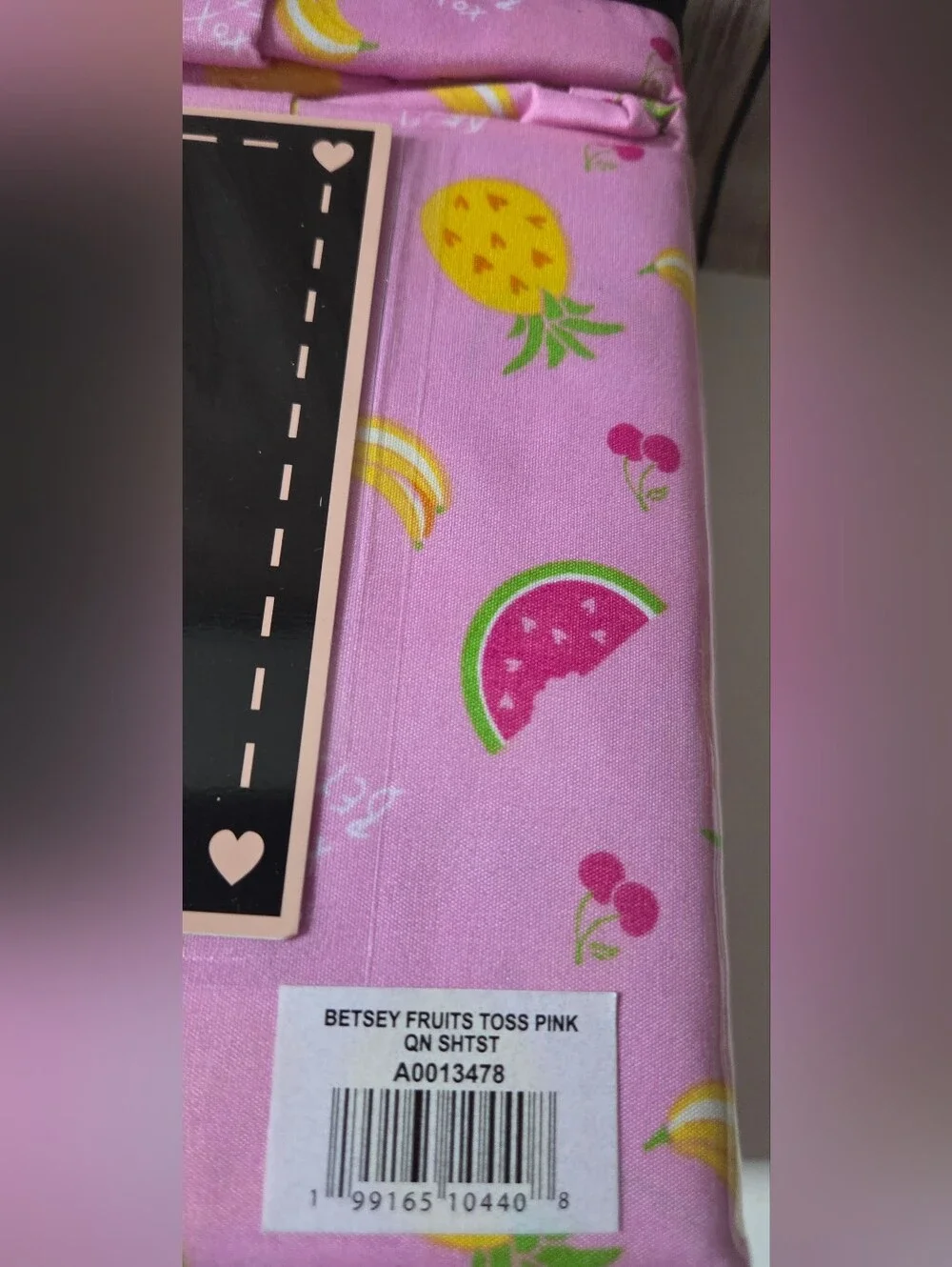 Betsey Johnson Fruit Print Queen 6-Piece Sheet Set NIP